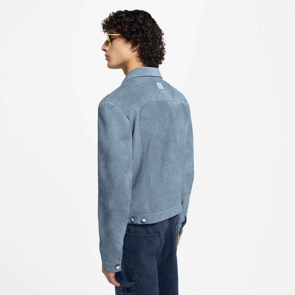 Louis Vuitton Suede Leather Type II Trucker Jacket #333592