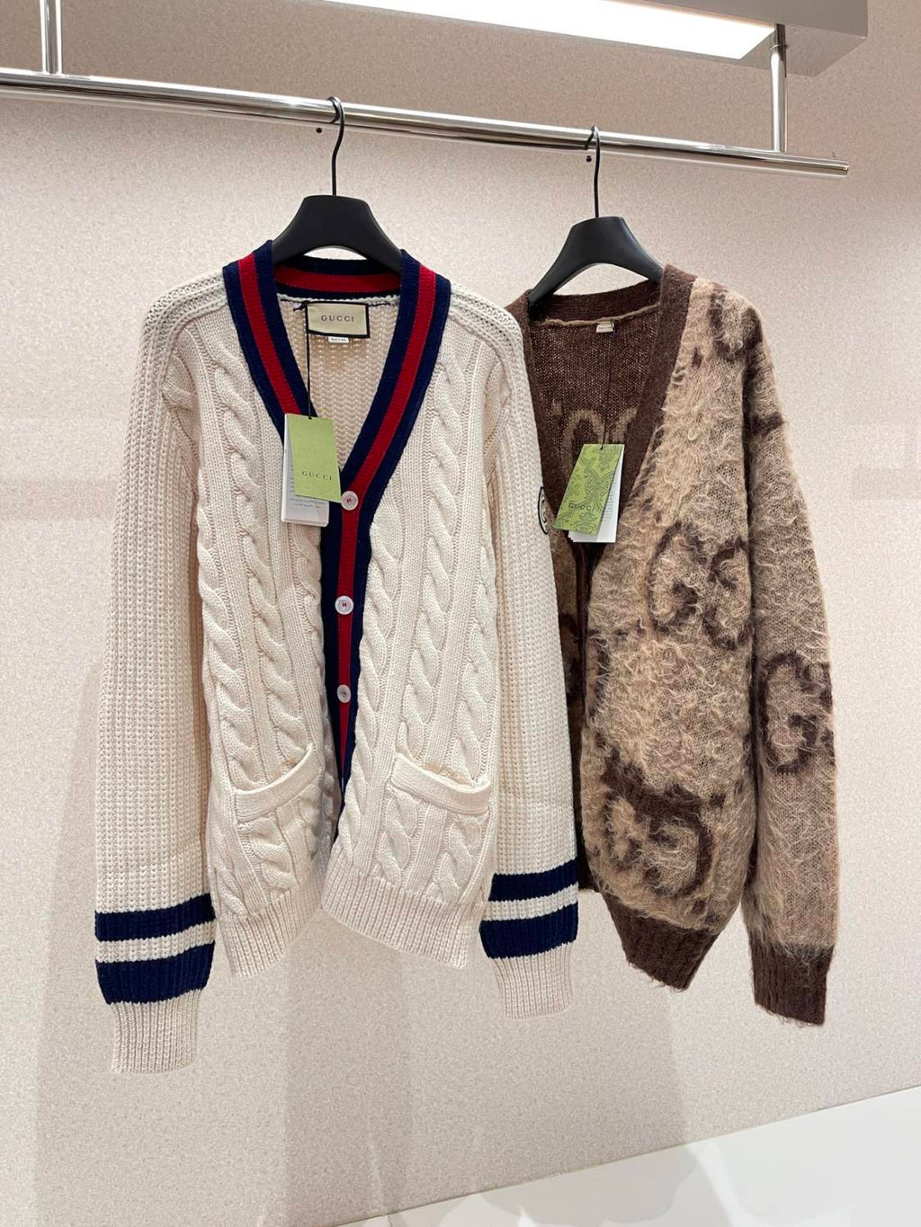 Gucci Men's and Women's Striped Cardigans #335003