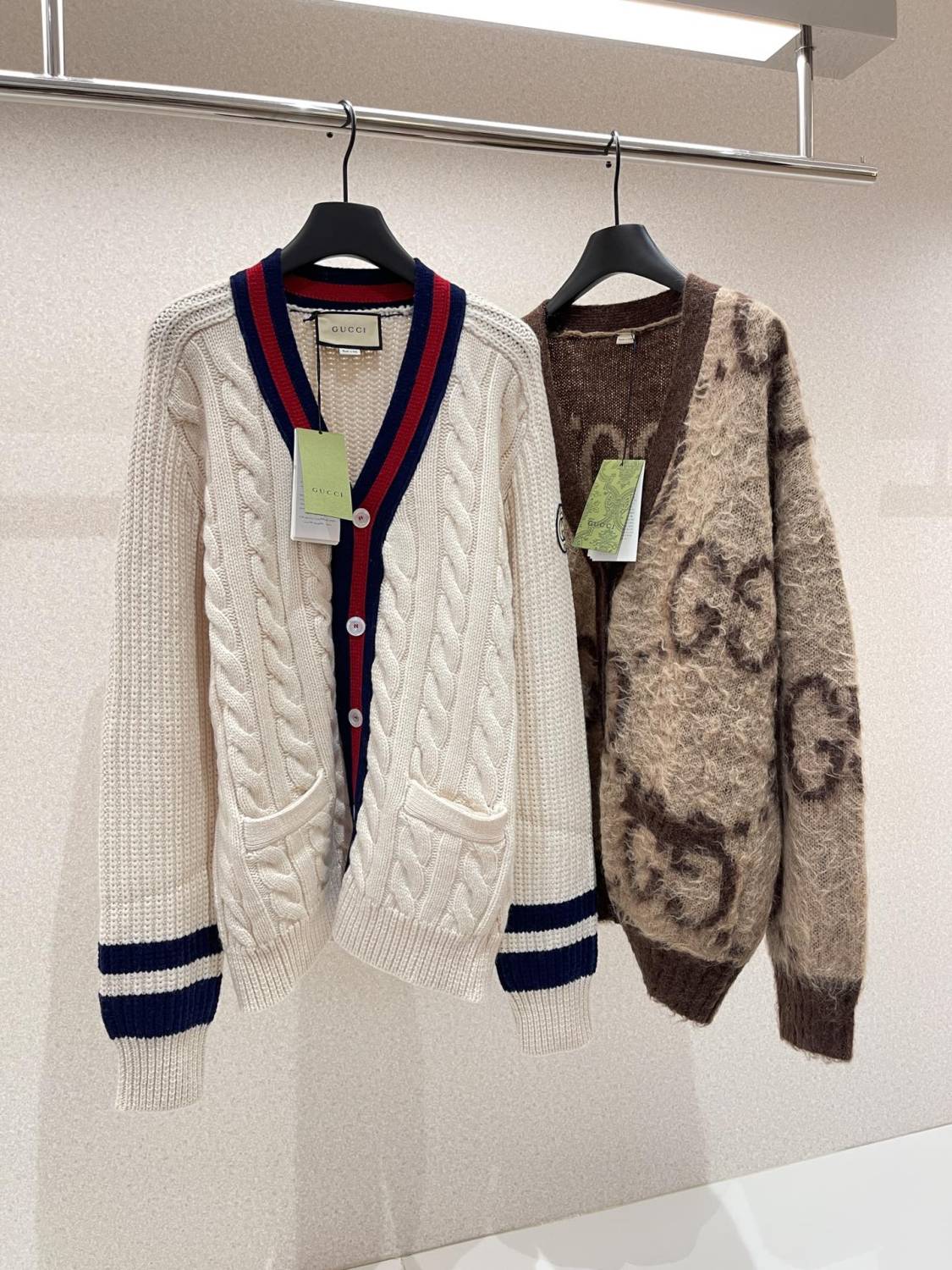 Gucci Men's and Women's Striped Cardigans #335003