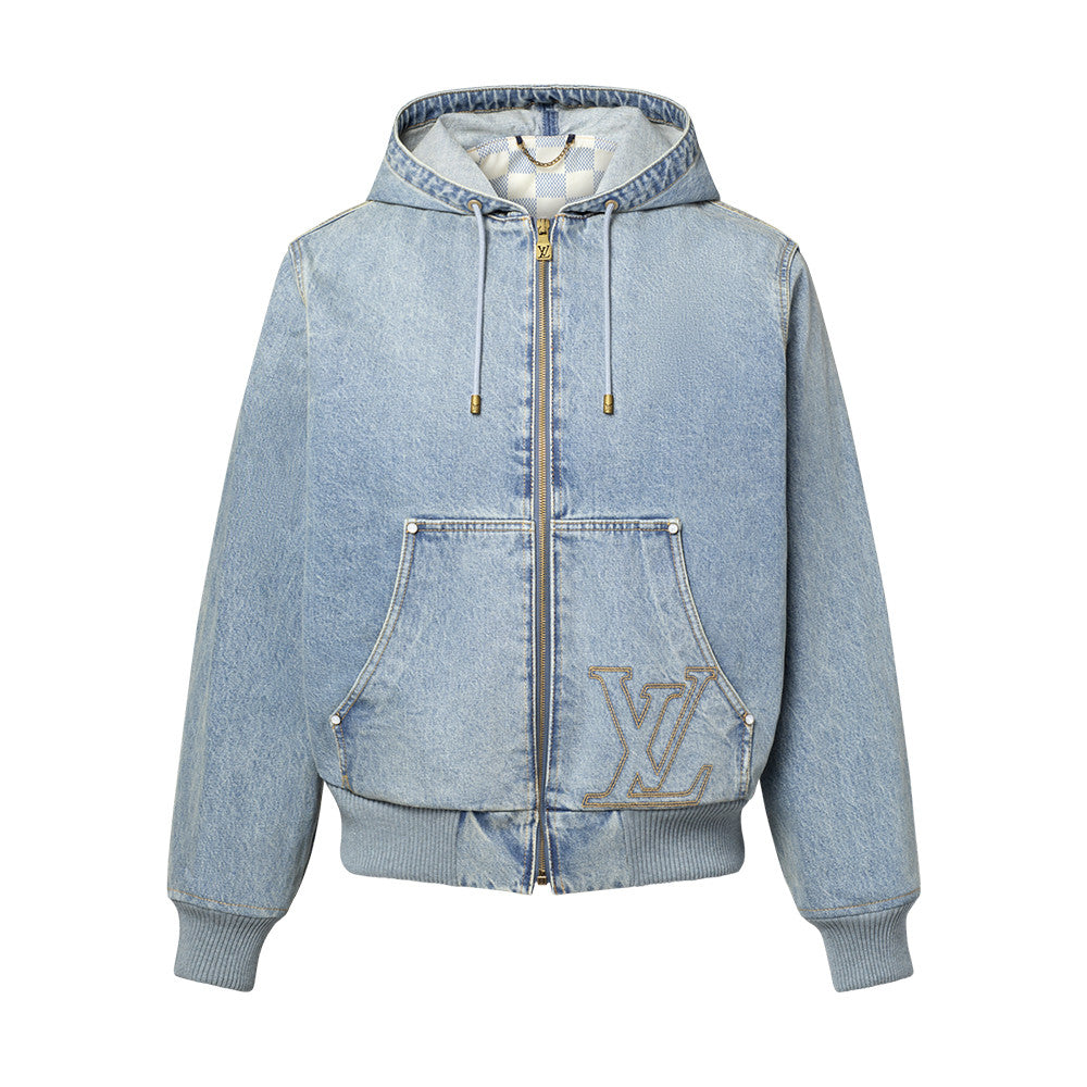 Louis Vuitton Hooded Workwear Denim Blouson Denim Carpenter Pants 1AJBAO 1AJBKS #335609