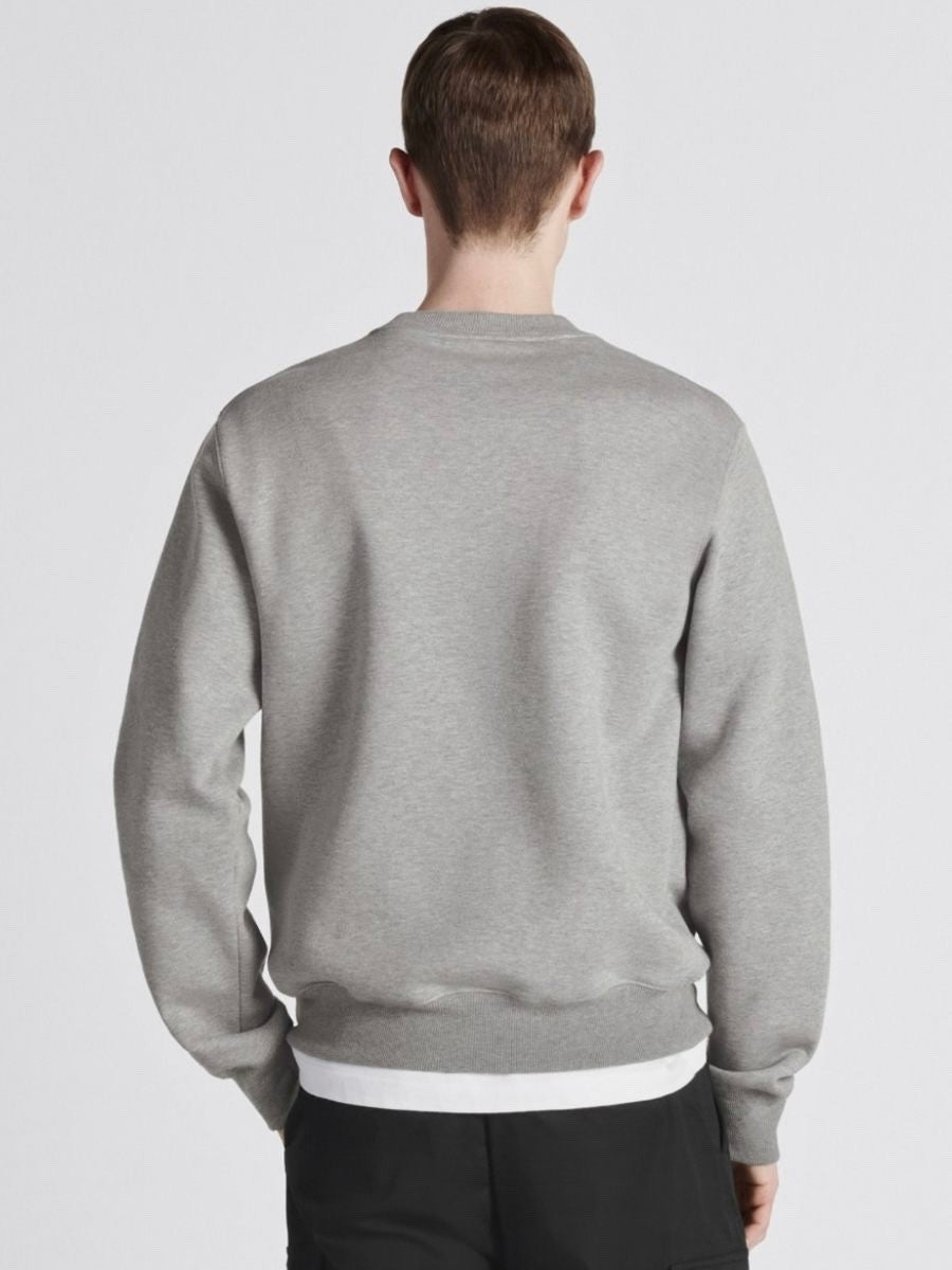 Dior Men's Spring and Autumn Solid Color Embroidery Letter Logo Round Neck Cotton Long Sleeve Sweatshirt Pullover #72911