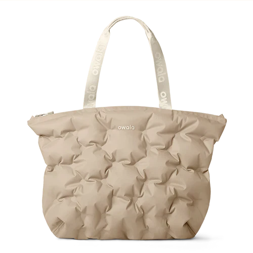 Owala The Cloud Inflatable insulation. Packs flat. 16L capacity Beige Babe