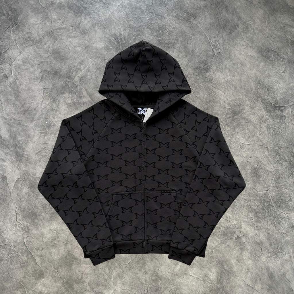 Mertra All Over Printed Zip-Up Hoodie