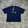 Mertra Three Dimentional 3D T-Shirt Blue