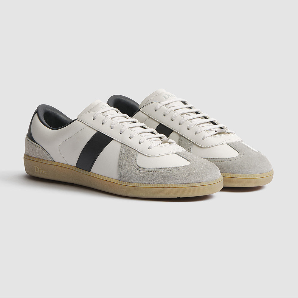 DIOR B01 Matchpoint Sneaker Black and White Smooth Calfskin with Gray Suede Calfskin #386986