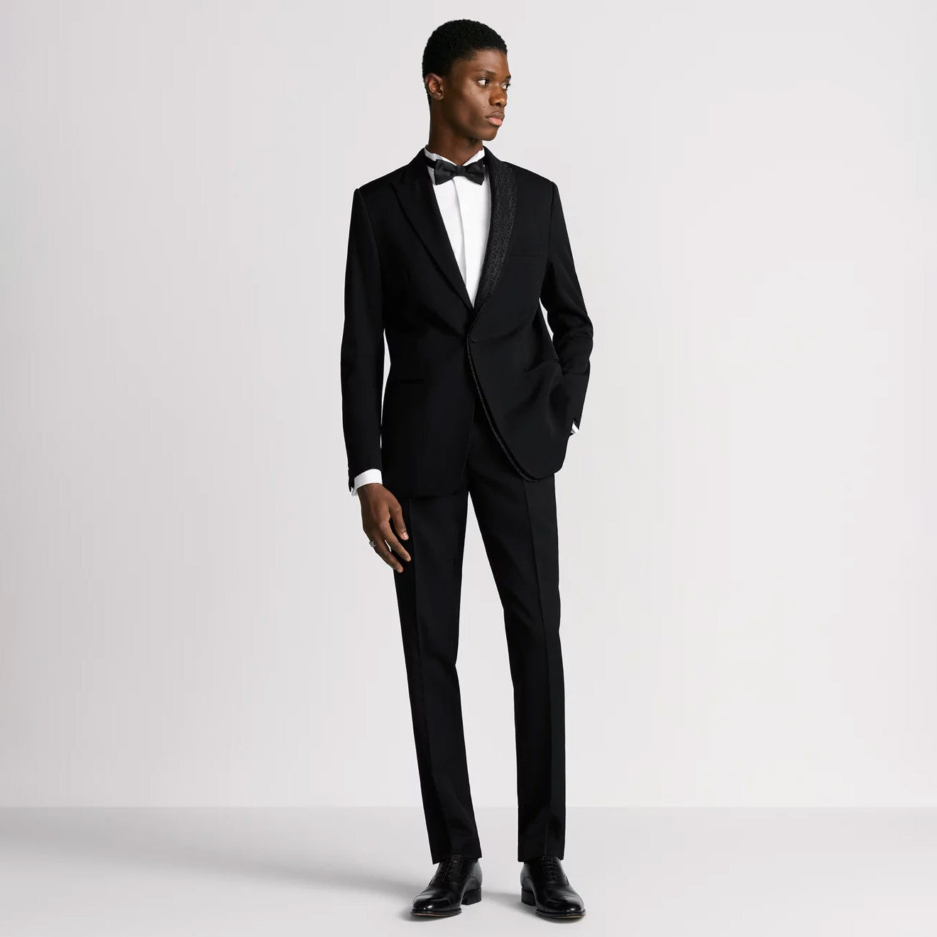 Dior Men's Autumn/Winter Solid Color Classic Lapel Single-Breasted Wool Twill Fabric Twill Print Casual Long Pants Blazer Jacket Suit Set #78244
