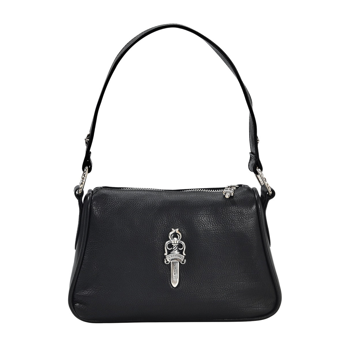 Chrome Hearts Women's Fashion Classic Leather Sword Jacquard 925 Sterling Silver Jewelry Solid Color Underarm Bag Small Handbag Bags K680 #81574