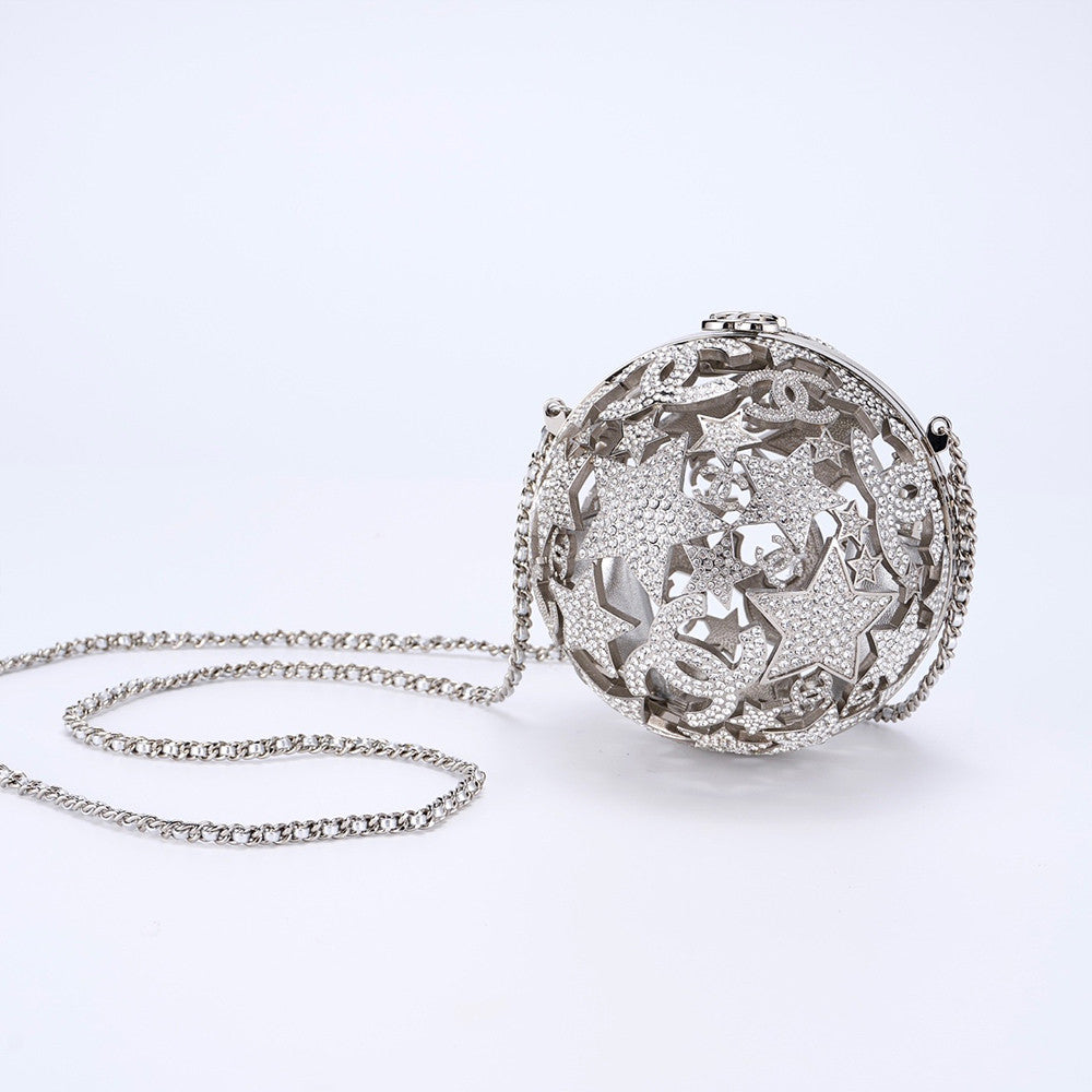 Chanel Haute Métiers d'art series star hollow spherical evening bag #332742