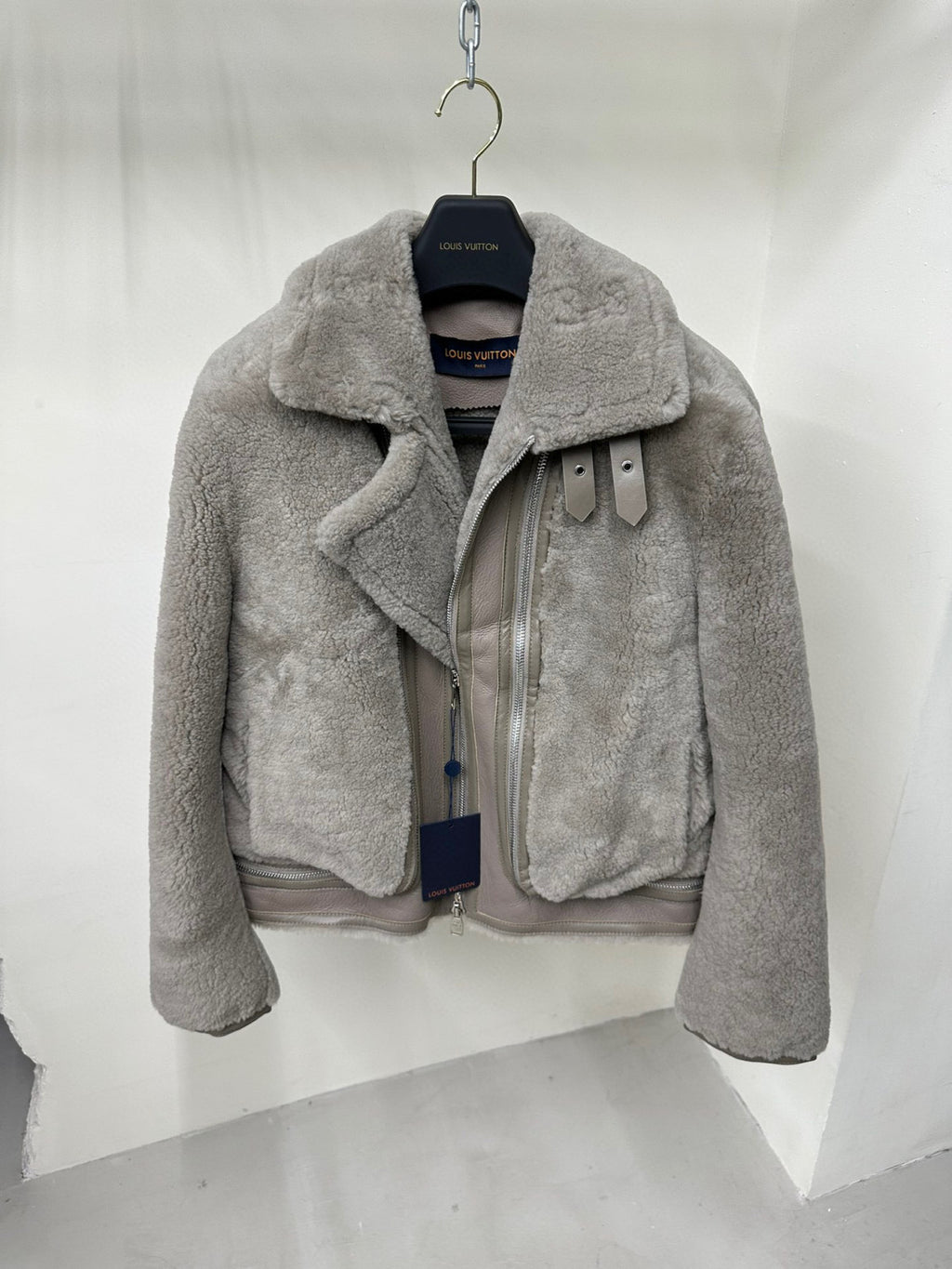 Louis Vuitton Removable Fur Leather Jacket Ngvp #5666