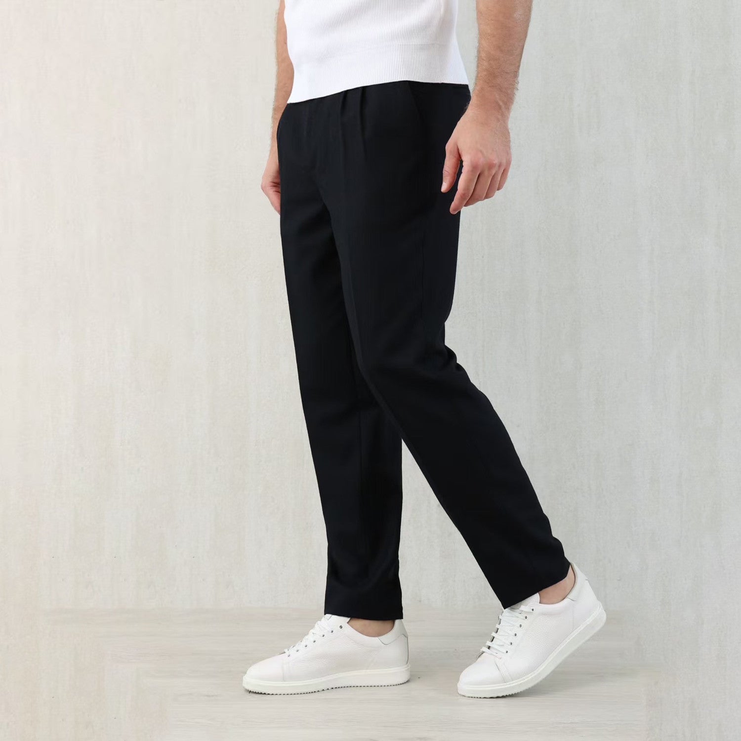 Brunello Cucinelli Men's Spring And Autumn Casual Drawstring Pants Fashion Trousers Loose Straight Comfortable Cotton Thin Trousers Ngvp #1469