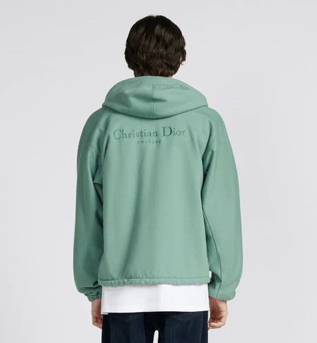 DIOR Men's Spring Autumn Solid Colour Letter Printed Reversible Wearable Zip Hooded Long Sleeve Jacket #76629