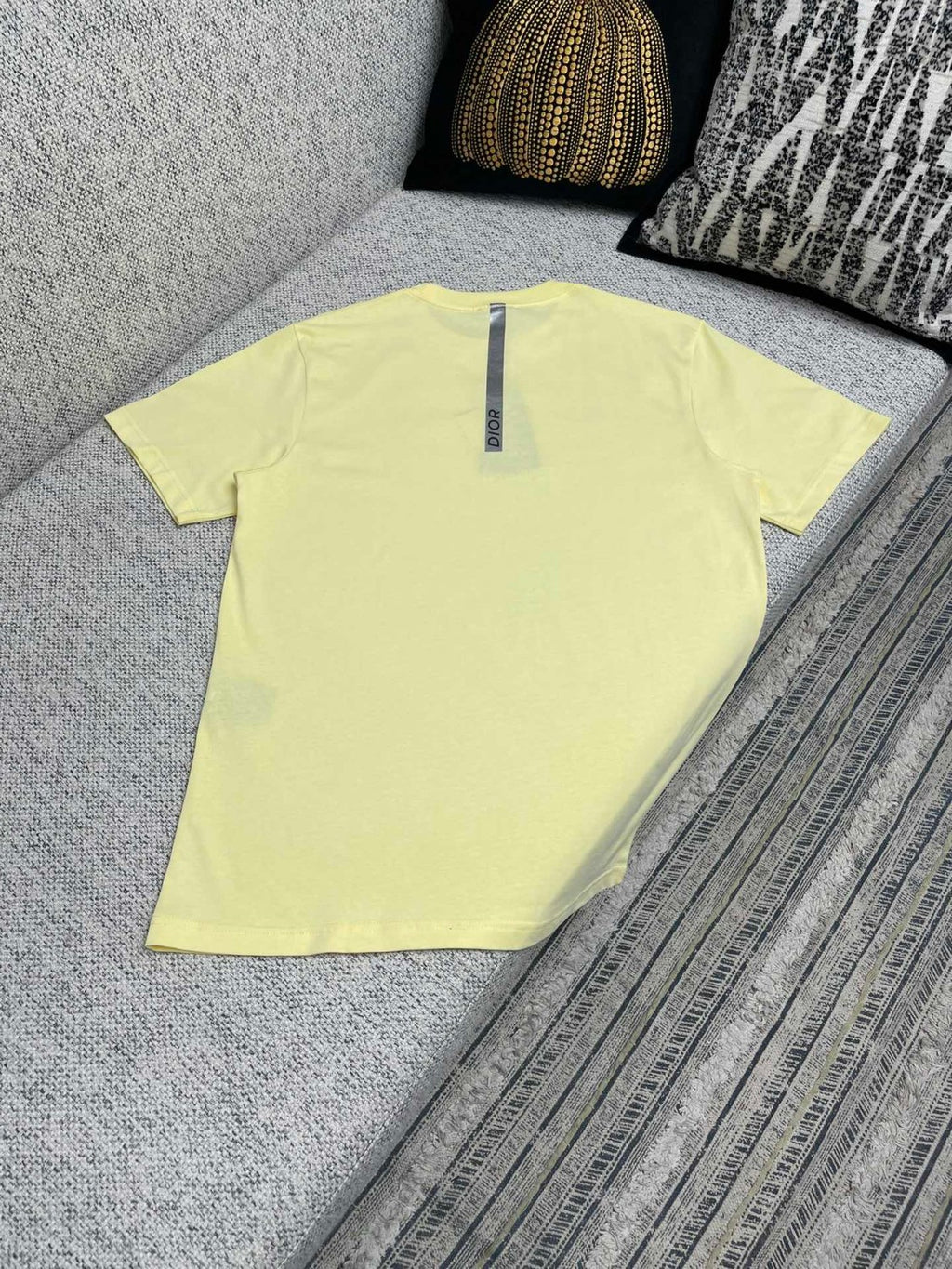 Dior Men's Summer Dior Solid Color Cotton Round Neck Loose Short Sleeve T-Shirt #76267