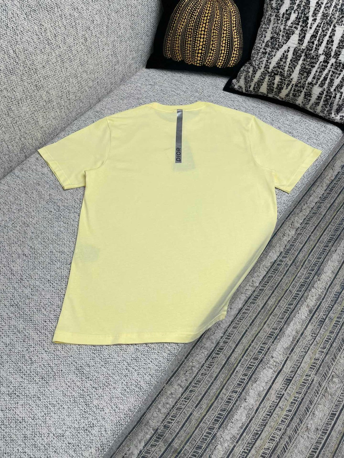 Dior Men's Summer Dior Solid Color Cotton Round Neck Loose Short Sleeve T-Shirt #76267