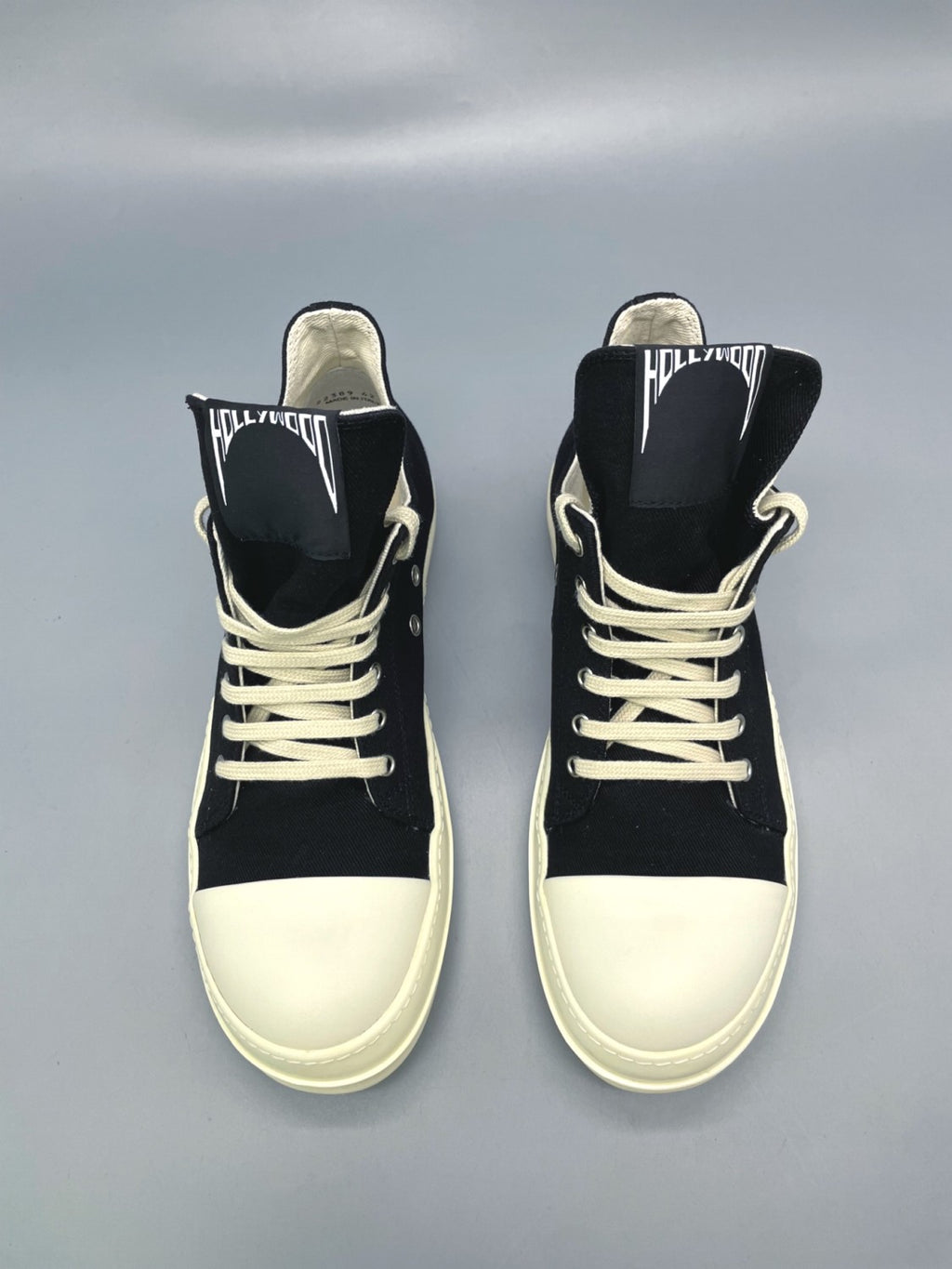 Rick Owens DRKSHDW Men's And Women's Spring/Summer Fashion Casual Solid Colour Low Top Coarse Twill Canvas And Leather Round Toe Lace Up Canvas Shoes #78279