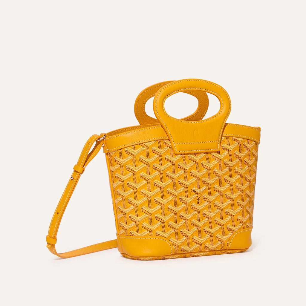 GOYARD Beluga Women's Y-shaped Floral Print Adjustable Detachable Shoulder Strap Canvas And Calfskin Shoulder Mini Bag Crossbody Handbag Bags #77441