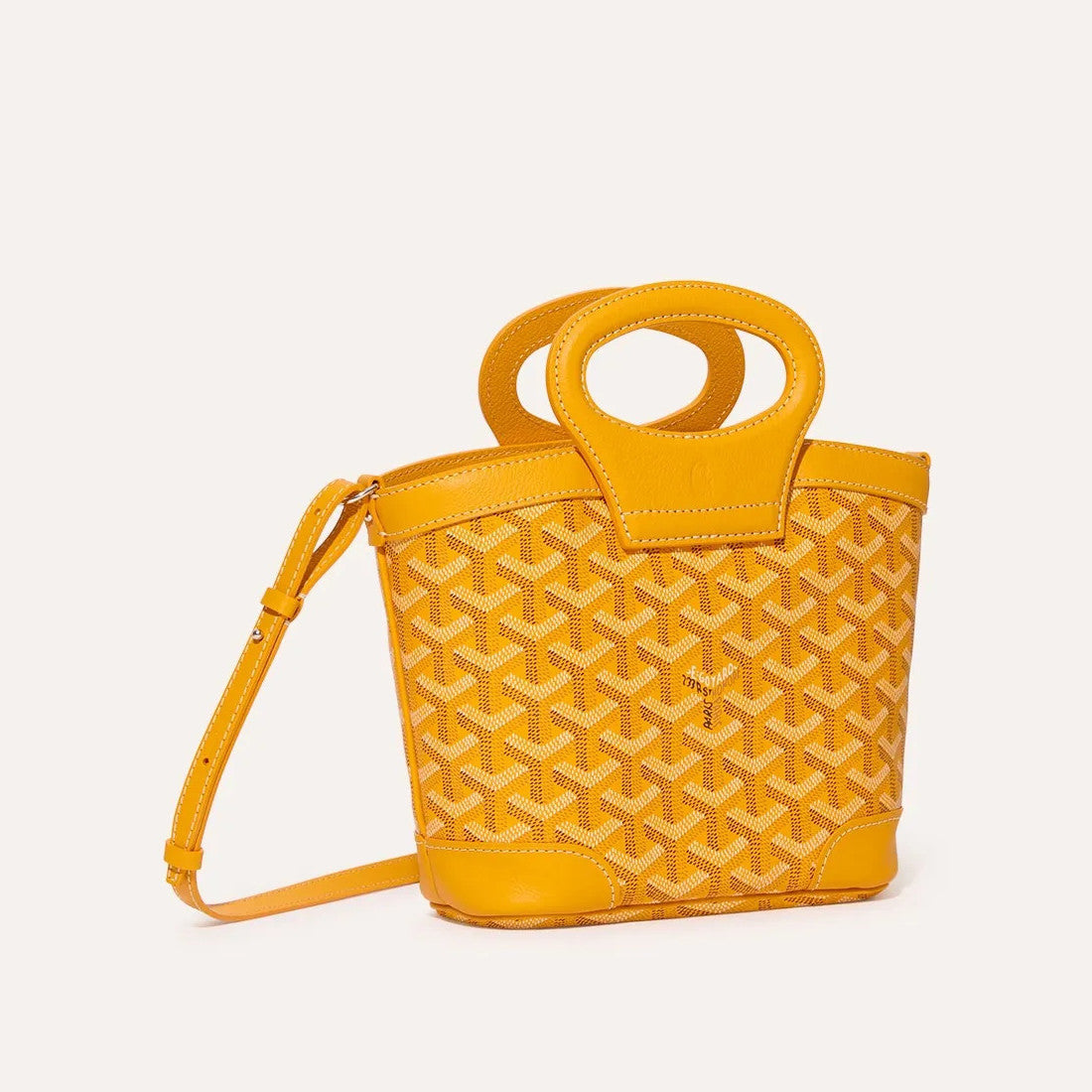 GOYARD Beluga Women's Y-shaped Floral Print Adjustable Detachable Shoulder Strap Canvas And Calfskin Shoulder Mini Bag Crossbody Handbag Bags #77441