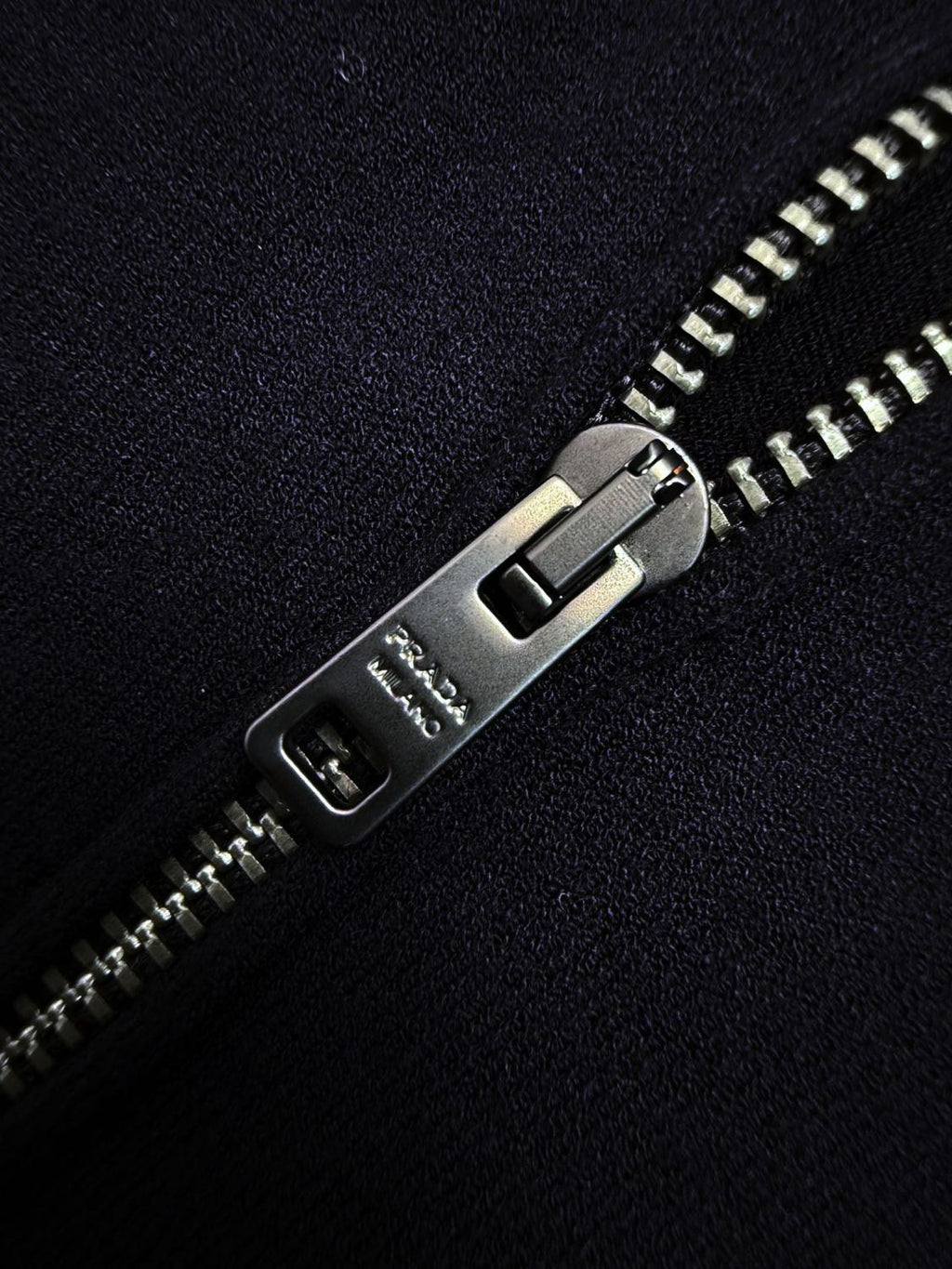 Prada Men's Summer Solid Color Logo Embroidery Zipper Neck Short Sleeve Polo Shirt T-Shirt #74655