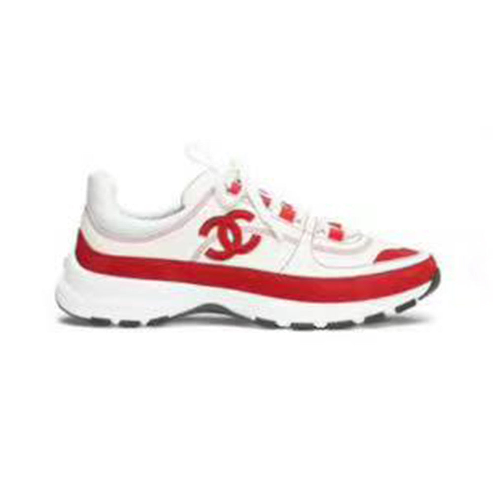 Chanel Calfskin and Suede Calfskin Sneakers #377374