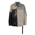 Rick Owens DRKSHDW Men's Spring And Fall Fashion Splicing Lapel Single-Breasted Long-Sleeved Denim Jacket Coat Ngvp #7945