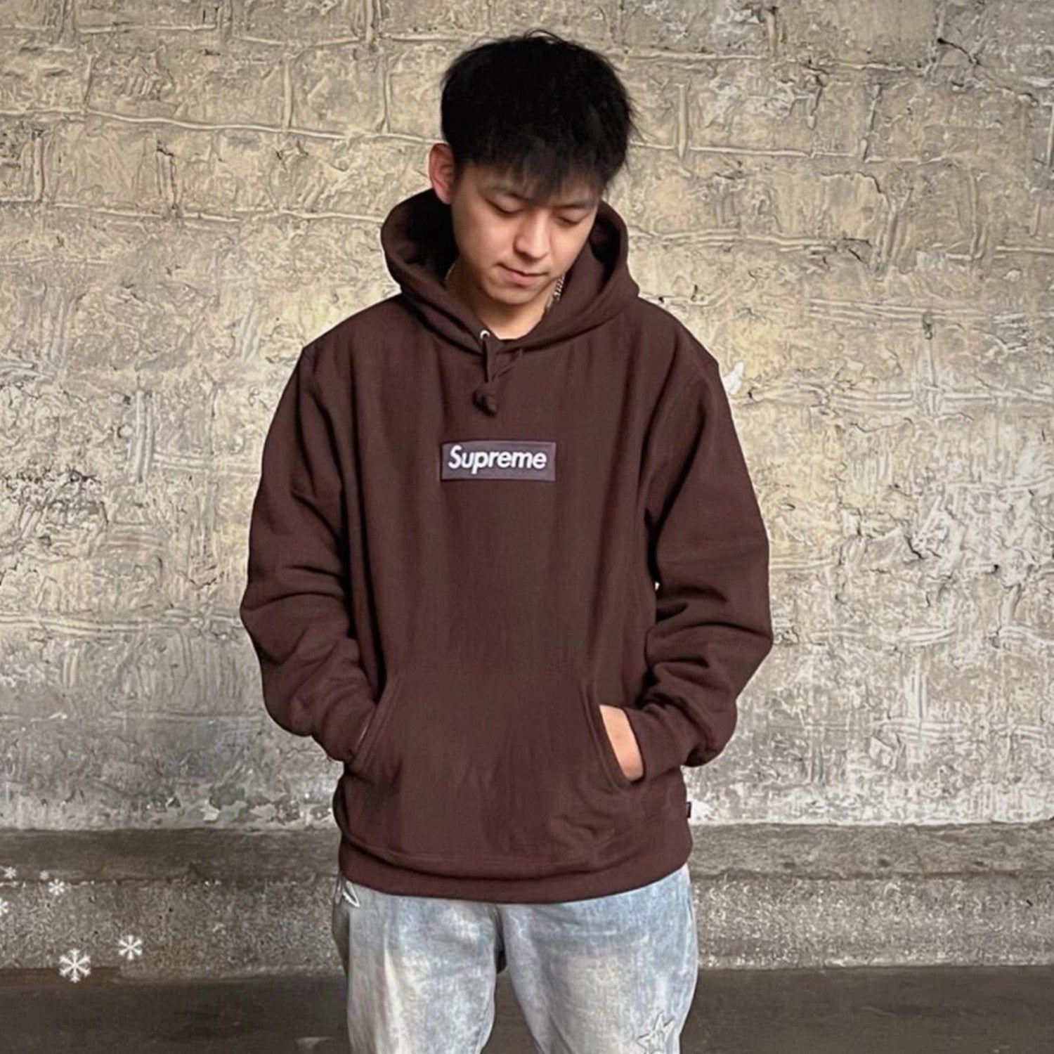 Supreme Men's And Women's Spring And Autumn Solid Color Logo Hoodie Multi-color Hooded Sweatshirt Casual Loose High Street Trendy Tops  #71398