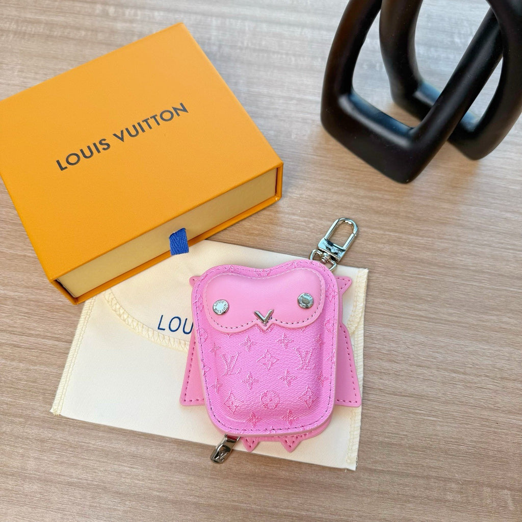Louis Vuitton Lv Owl Headphones Bag Keychain Pendant Fashionable Exquisite Bag Pendant Monogram Mini Bag Accessory M03442 #195328