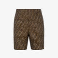 Fendi Men's Summer Solid Colour Letter Logo Print Bermuda Shorts Pants #99371