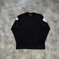 Corteiz Raglan Waffle Long Sleeves T-Shirt Black