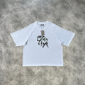 Mertra Printed T-Shirt White/Green Camouflage