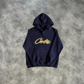 Corteiz Letter Crtz Hoodie Blue/Yellow