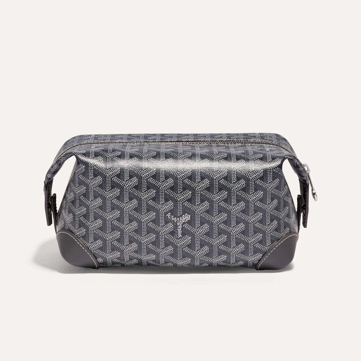 GOYARD Bowling 25 Men's and Women's Y-shaped Old-fashioned Full-print Zipper Leather Handbag Makeup Bag Bags #77132