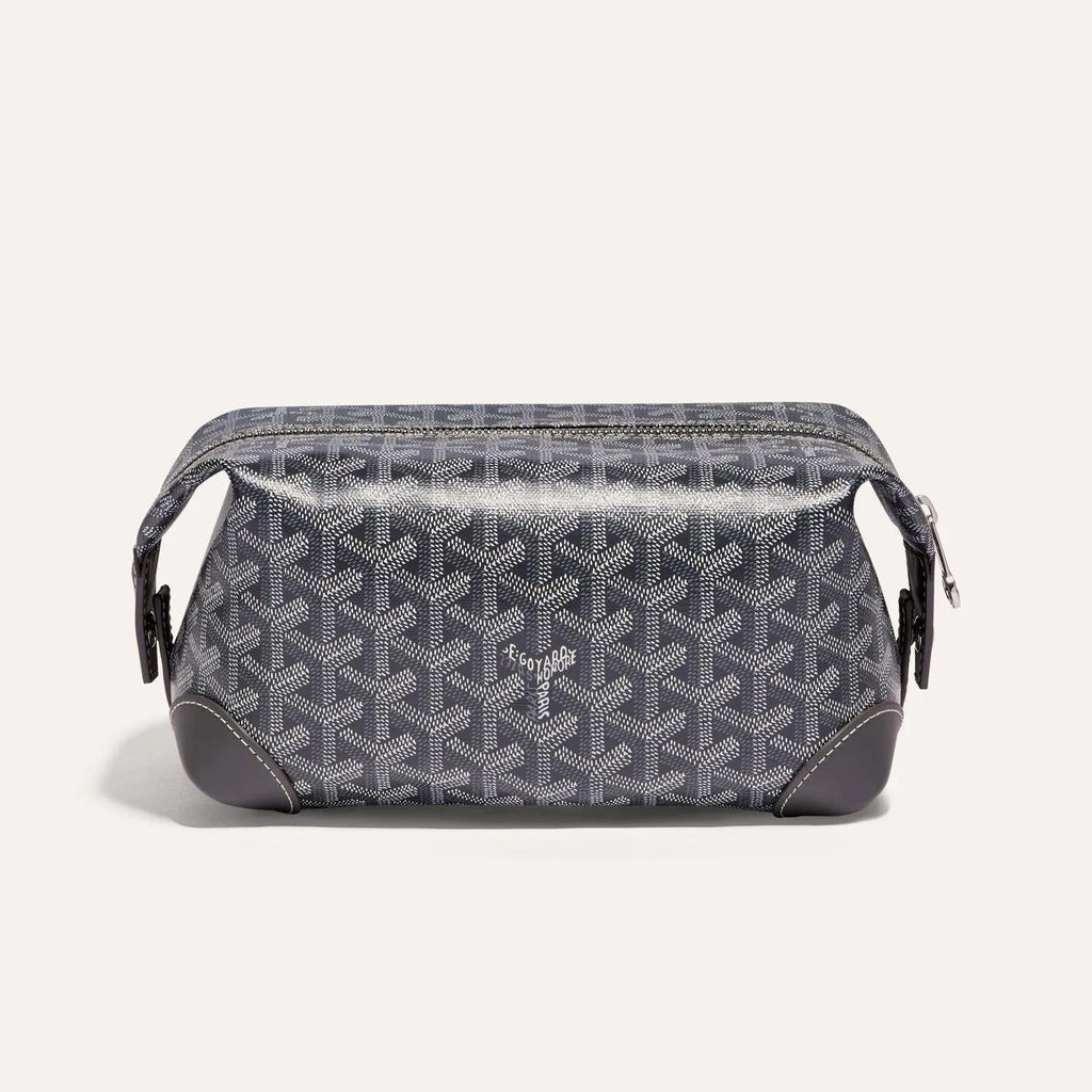 GOYARD Bowling 25 Men's and Women's Y-shaped Old-fashioned Full-print Zipper Leather Handbag Makeup Bag Bags #77132