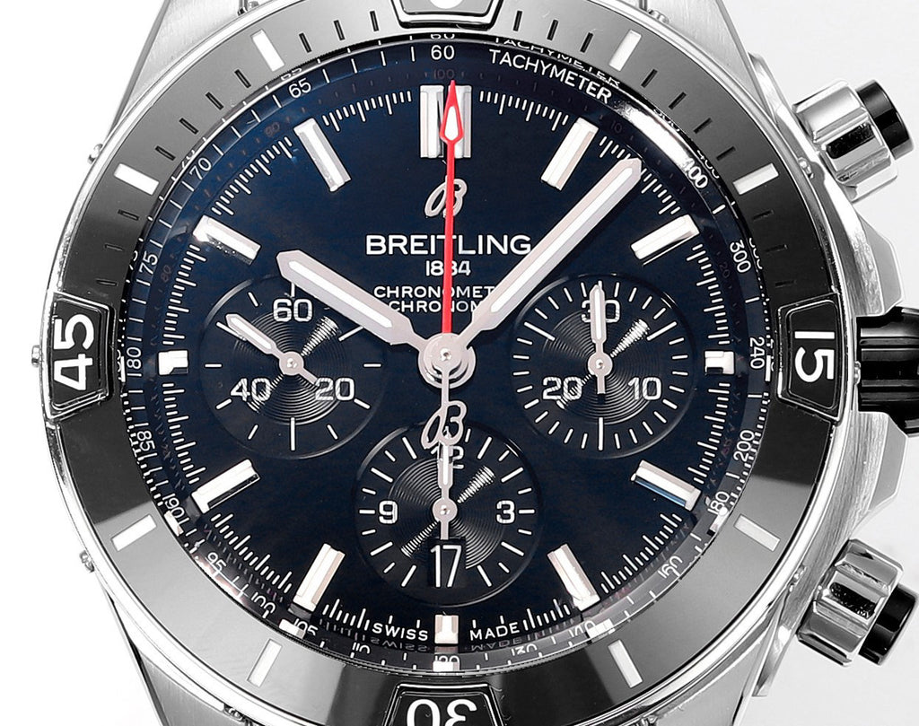 Breitling Silicone Bracelet Mechanical Watch #96675