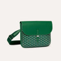 GOYARD Coursier Men's and Women's Solid Color Adjustable Shoulder Strap Canvas Spell Calfskin Messenger Bag Crossbody Shoulder Bags #77783