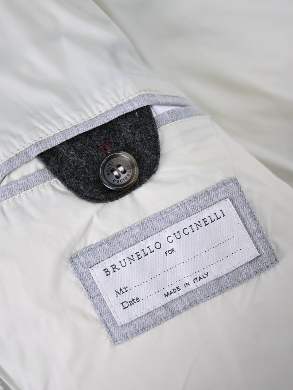 Brunello Cucinelli Wool Down Jacket For Man In Indigo #333203
