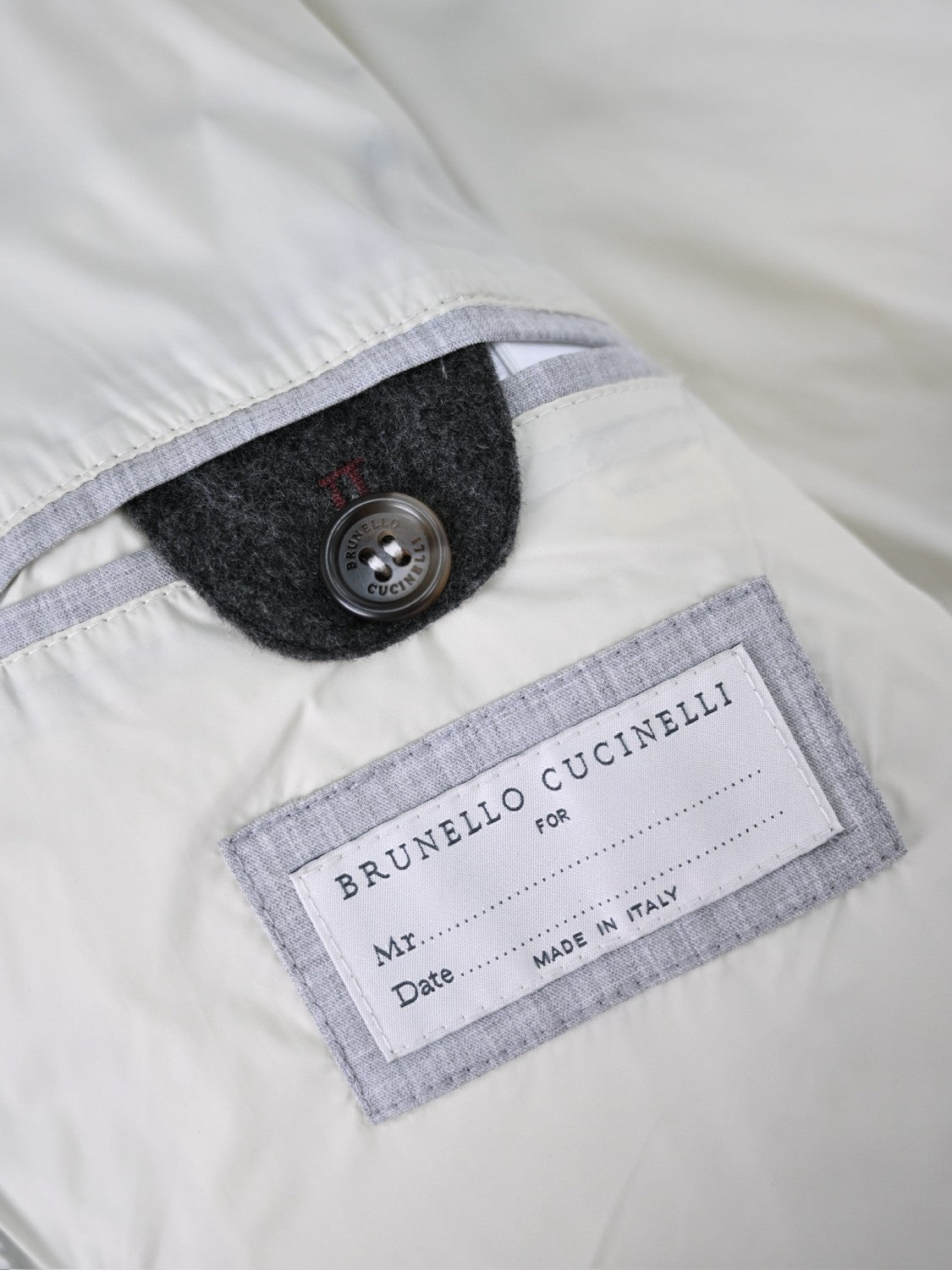 Brunello Cucinelli Wool Down Jacket For Man In Indigo #333203