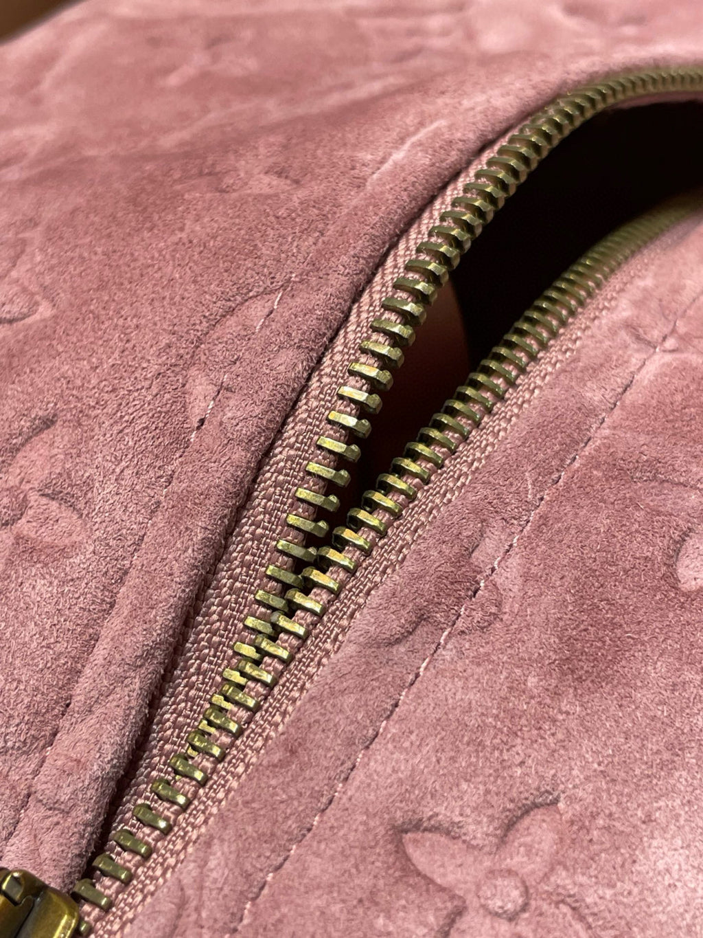 Louis Vuitton Men's Autumn/Winter Solid Color MONOGRAM Embossed Suede Leather Zipper Long Sleeve Sport Jacket #76177