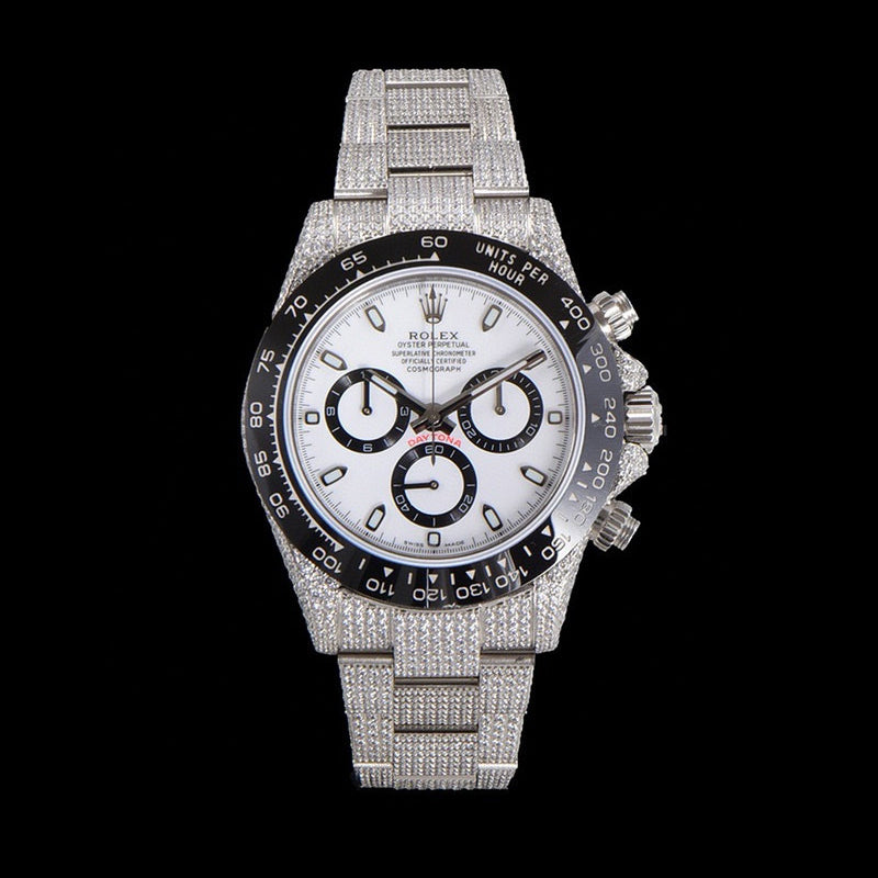 Rolex Cosmograph Stainless Steel and Diamonds Mechanical Watch #97786