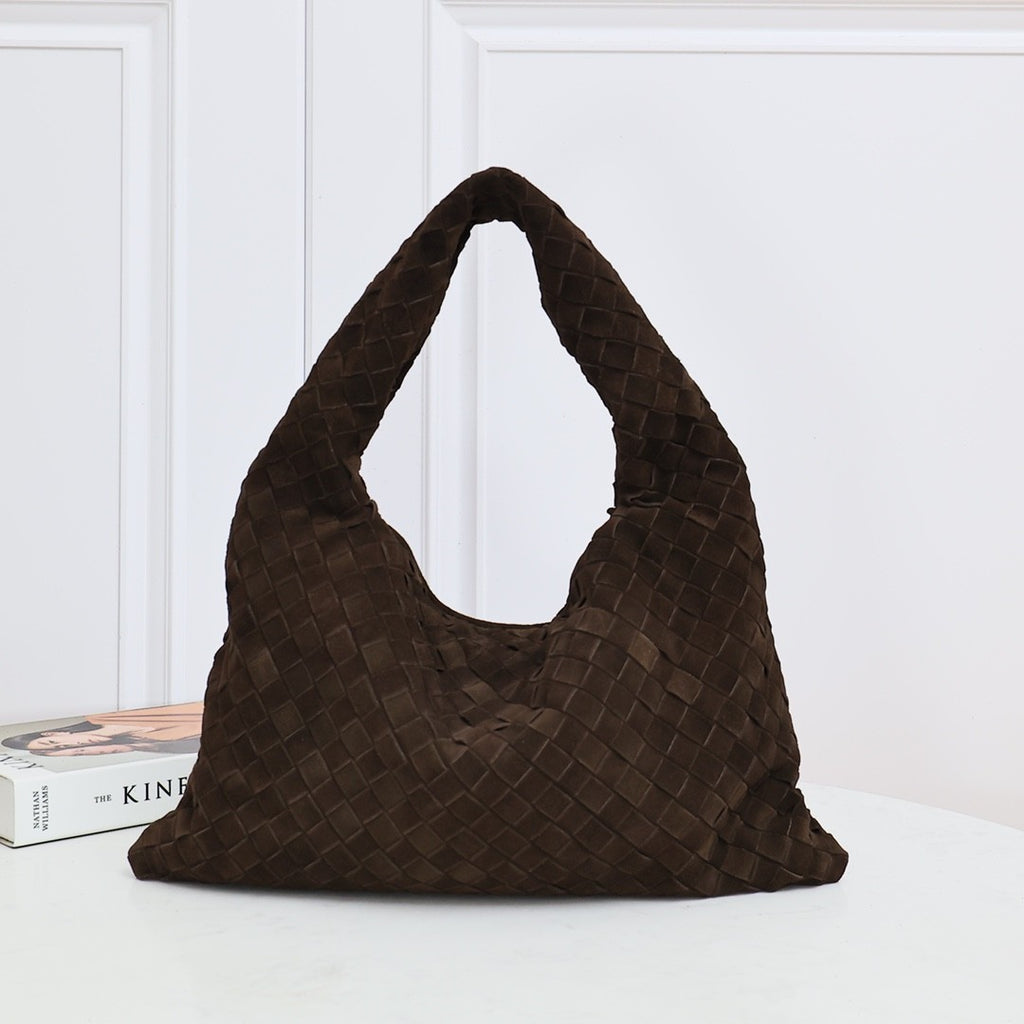 Bottega Veneta Small Multicolour Collection Intrecciato Braided Shoulder Bags Suede Glossy Genuine Leather 100% Genuine Leather Fashion Temperament Elegant Exquisite Bag 763966v3iv13268 #81128