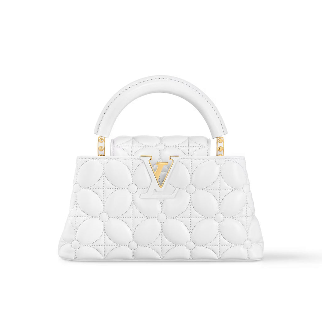 Louis Vuitton Capucines East-West Women's Monogram Logo Solid Color Leather Shoulder Crossbody Tote Bag Bags #75155