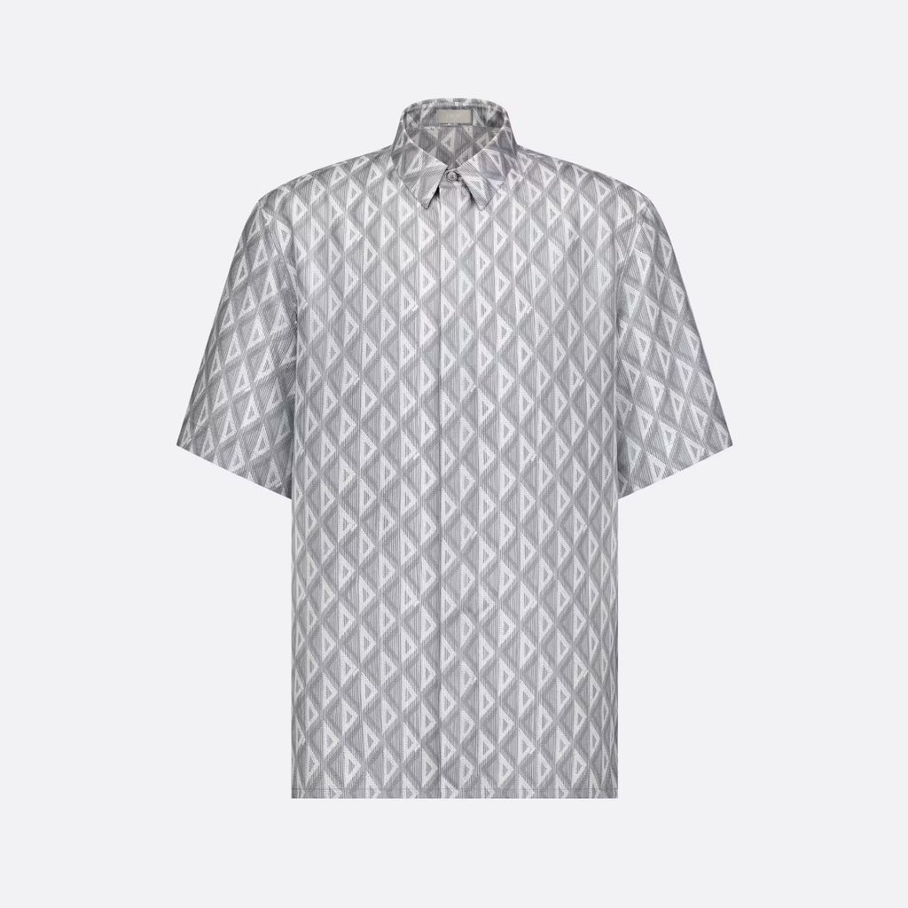 Dior Geometric Pattern Short Sleeved Shirt Shorts Set Suit #94445