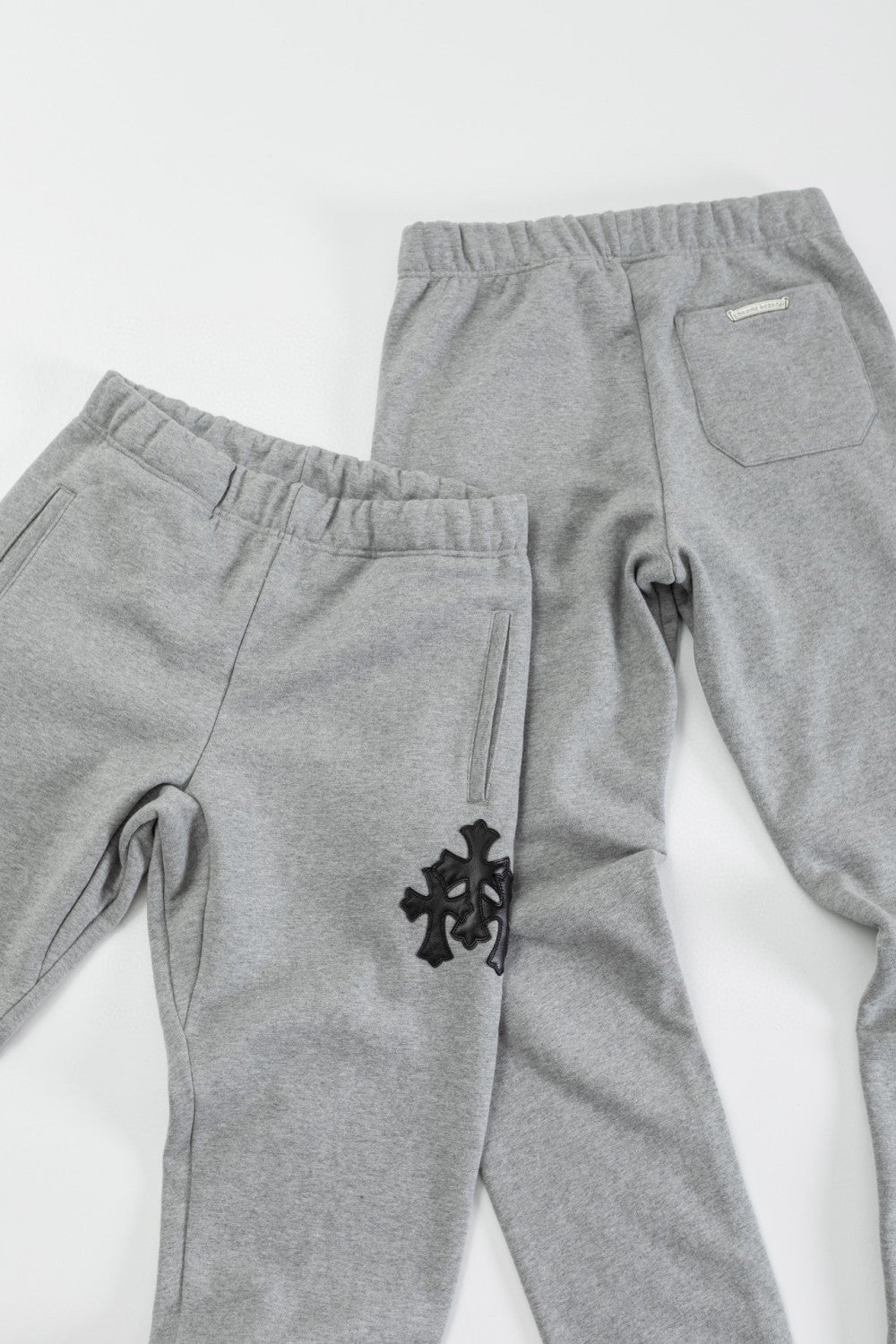 Chrome Hearts Hooded Sweatshirt Pullover Sweatpants Set Suit Grey #96679