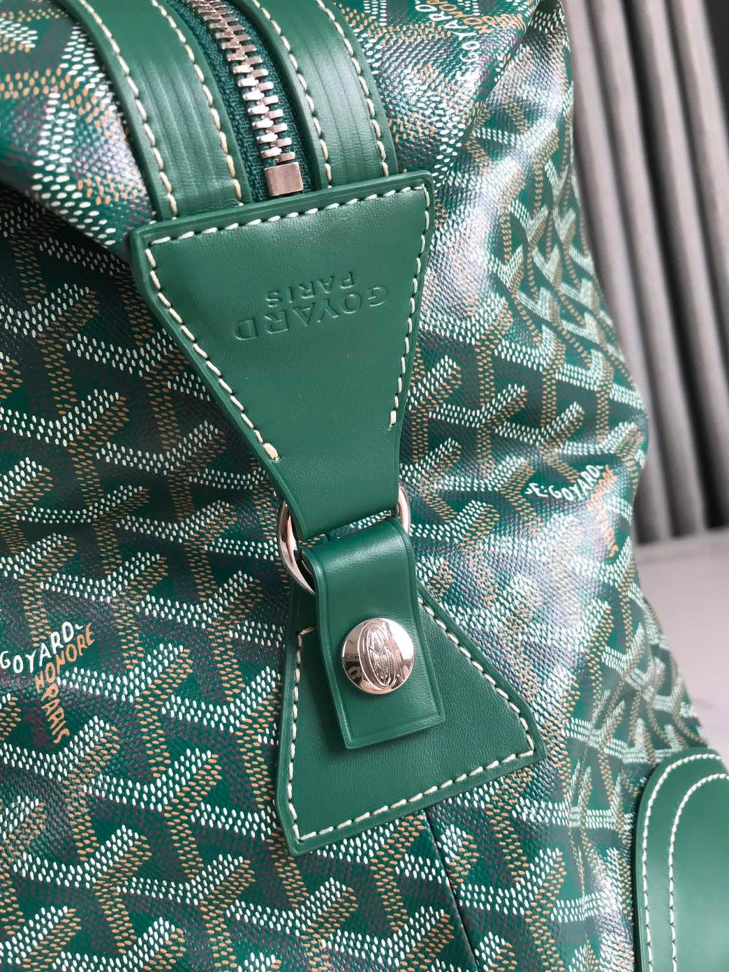 GOYARD Men's And Women's Old Flower Full Print Canvas Collocation Cowhide Shoulder Cross Handbag Travel Bag Bags #75471