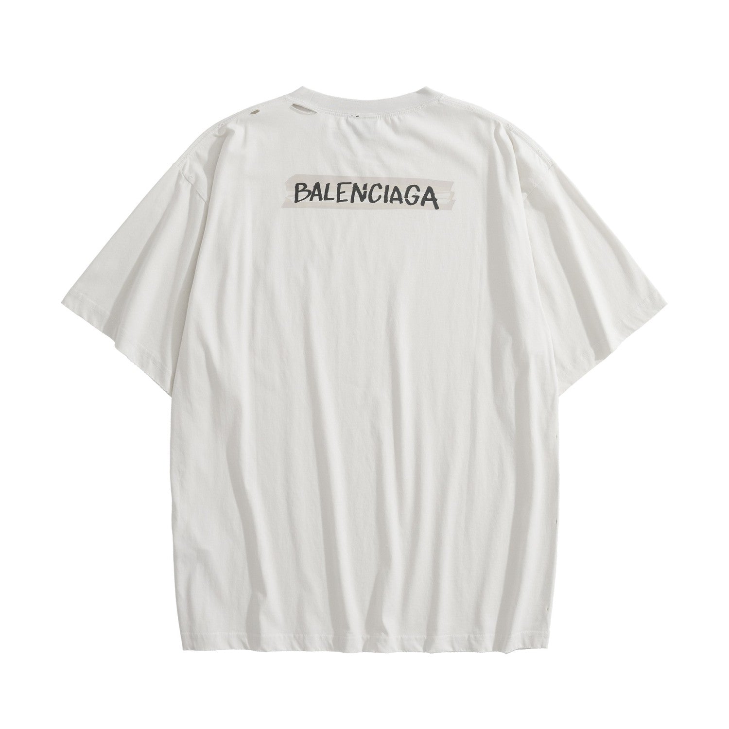 Balenciaga Women's and Men's Masking Tape T-shirt Medium Fit in Faded Black #333475
