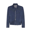Brunello Cucinelli Men's Spring/Autumn Fashion Classic Solid Color Lapel Zipper Long Sleeve Suede Pilot Jacket #78284