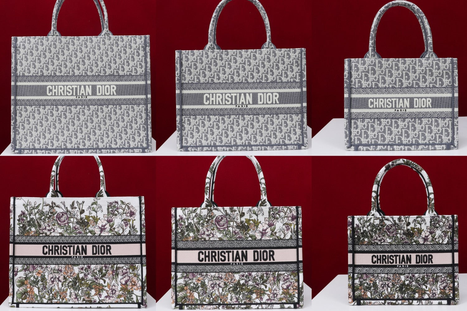 Dior Book Tote Women's Pattern Printed Embroidered Letter Printed Tweed Canvas Tote Bag Bags (please Contact Customer Service For Colour Selection Before Purchase) #76615