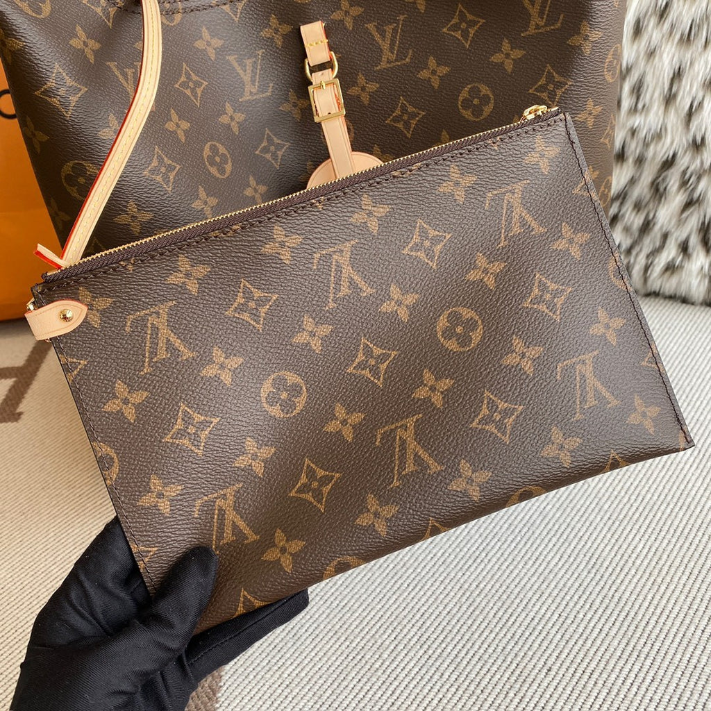 Louis Vuitton Women's ATLANTIS Large Handbags Logo Full Printed Canvas Solid Color Shoulder Crossbody Bags M46817 #81168