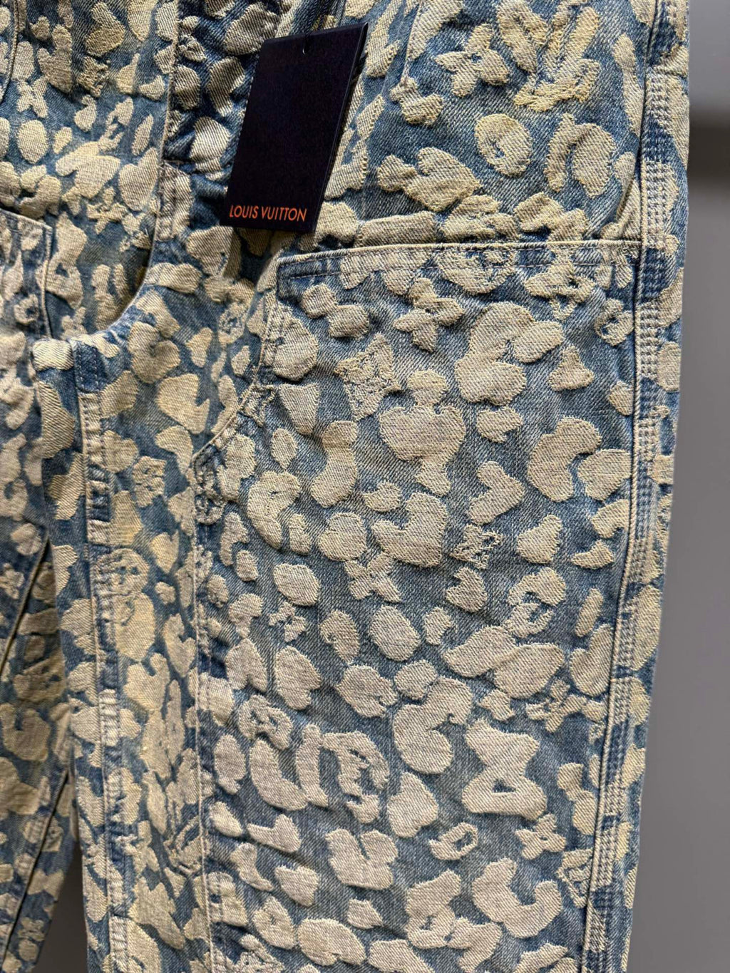 Louis Vuitton Jacquard Workwear Denim Pants 1AILS8 #335823