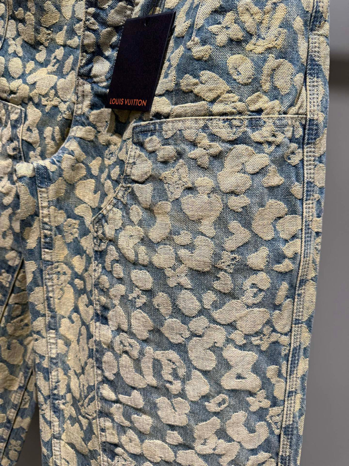 Louis Vuitton Jacquard Workwear Denim Pants 1AILS8 #335823