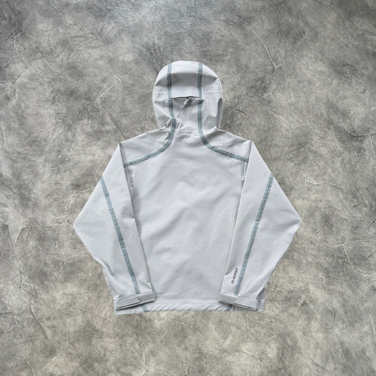 Mertra Fluorescent Striped Jacket Grey