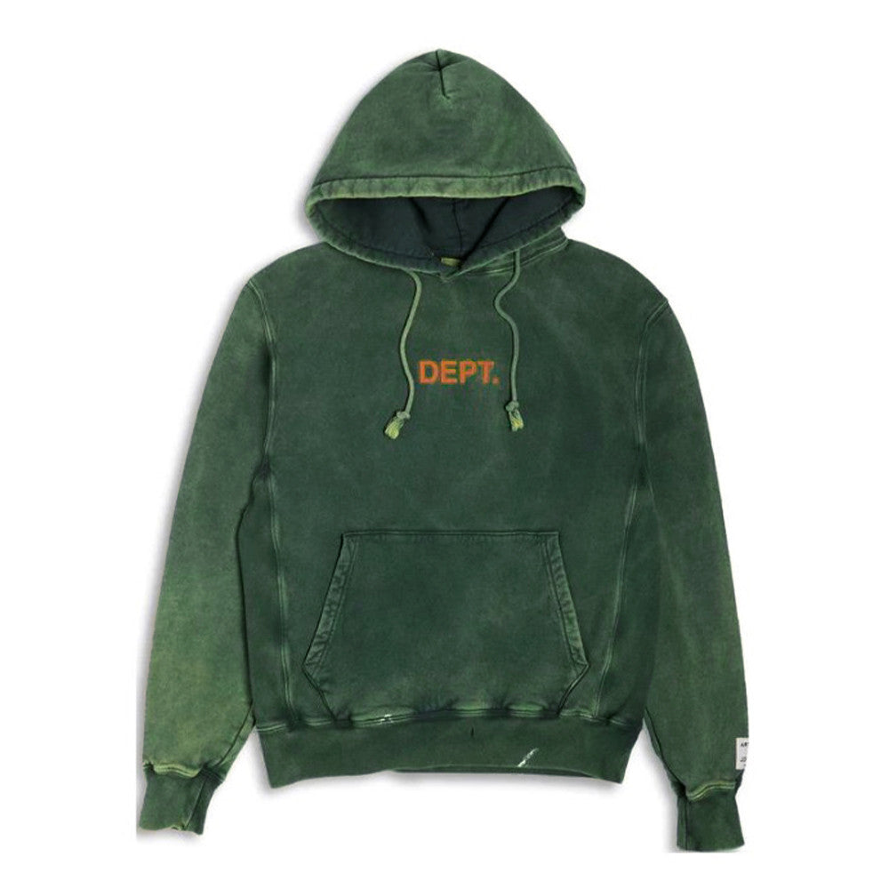 Gallery Dept. Men's Spring And Autumn Graffiti Letters Printing Solid Color Do Old Hooded Sweatshirt Casual Ink Splash Elastic Waist Drawstring Pants Ngvp #9291